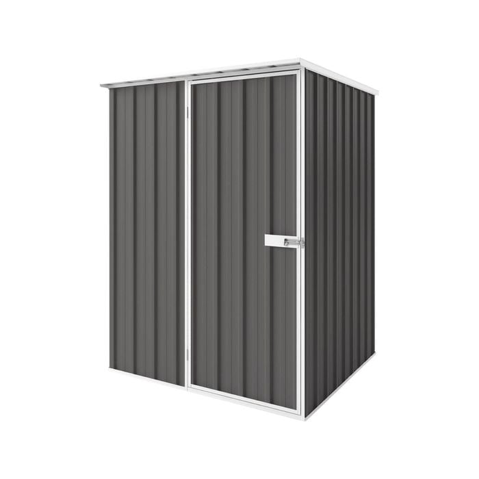 EnduraShed 1.5 x 1.5 x 2.12m Slate Grey Tall Flat Roof Garden Shed