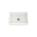 Sergio 755mm Junior Manor Fluted Apron Single Ceramic Sink