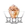 LAV 12 Piece Orion Ice Cream Glasses Set - Classic Diner Style Glass Dessert Bowls - 255ml