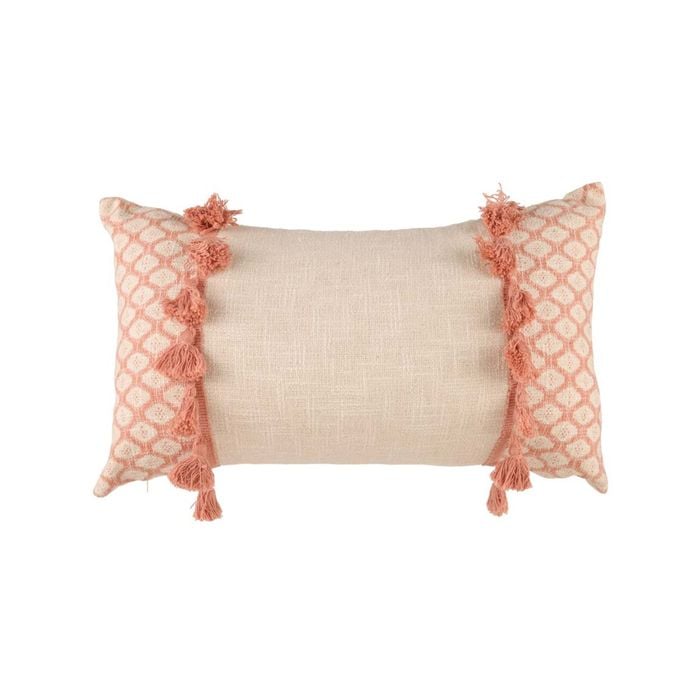 Accessorize Bedroom Collection 30cm x 50cm Pink Eleni Filled Cushion