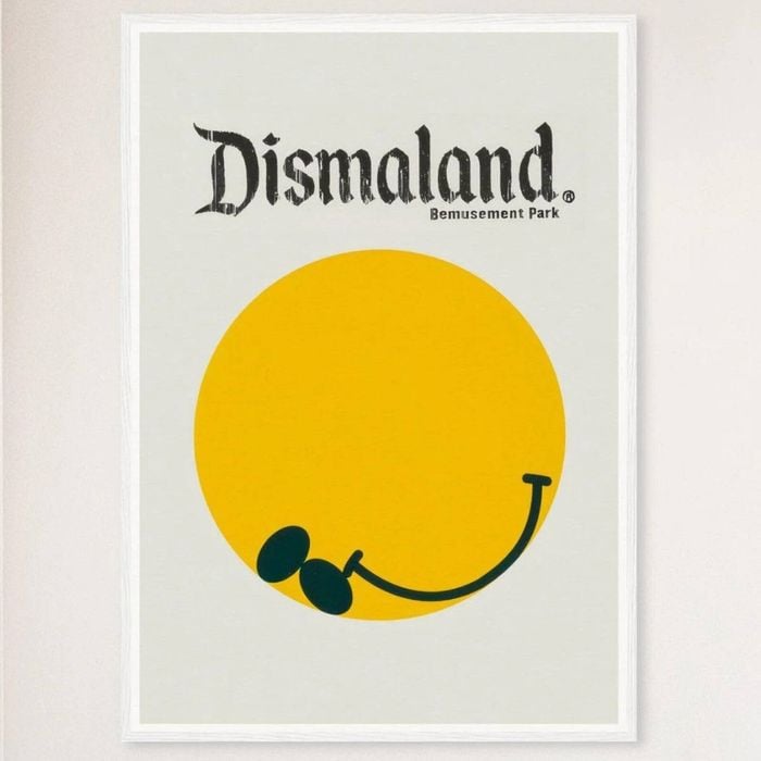 Galrie Banksy Dismaland 2015 Art Poster Urban Art Meets Social Commentary, White Frame, A3 30 x 42cm (12 x 16inch)