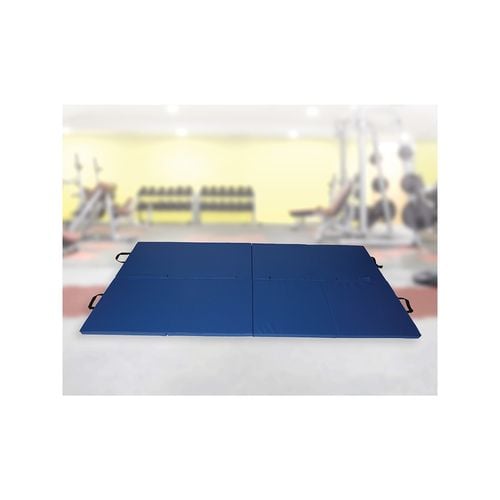 Blue Gymnastics and Martial Arts Exercise Folding Mat Bunnings Australia