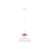 CLA Lighting NARVIK Dome with Copper Highlight Pendant Light - White