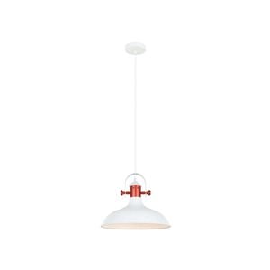 CLA Lighting NARVIK Dome with Copper Highlight Pendant Light - White