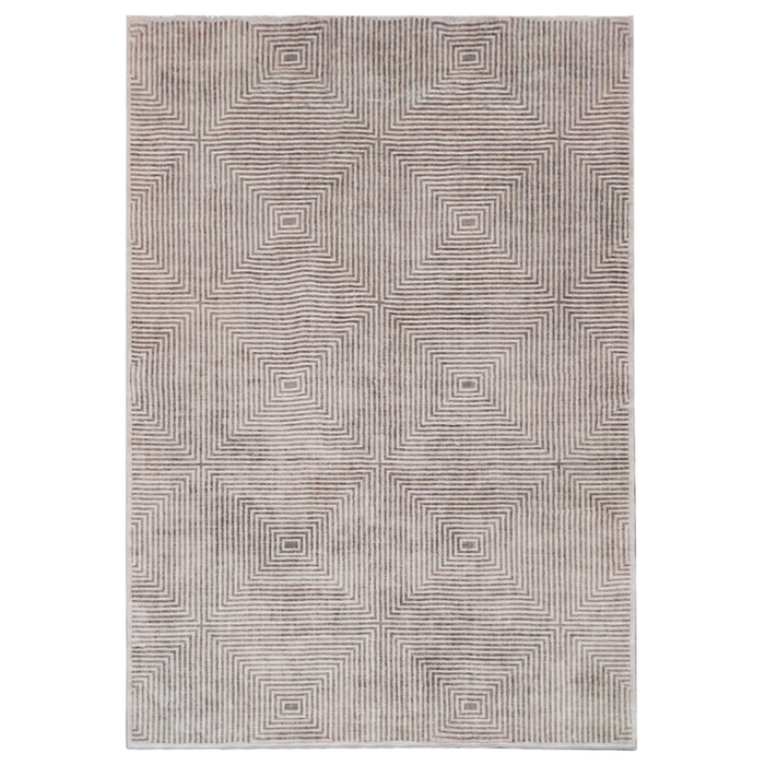 Fab Habitat 160x230cm Grey Pam Machine Washable Rug