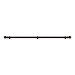 Windoware 33mm x 210cm Walnut Wooden Curtain Rod Set