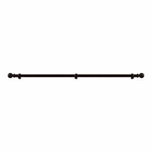 Windoware 33mm x 210cm Walnut Wooden Curtain Rod Set