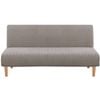 Smarcute 3 Seater Armless Futon Sofa Bed Cover Stretch Jacquard Couch Protector Taupe