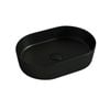 Attica 500 x 340mm Matt Black Cove Oval Basin
