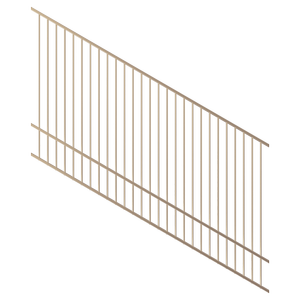 ProtectorAl 1201-2400W x 1500H Primrose Raked 16-30º Flat Top Pool Fence Panel