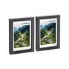 Nicola Spring Photo Frames with 4" x 6" Mount - 5" x 7" - Black - Pack of 2