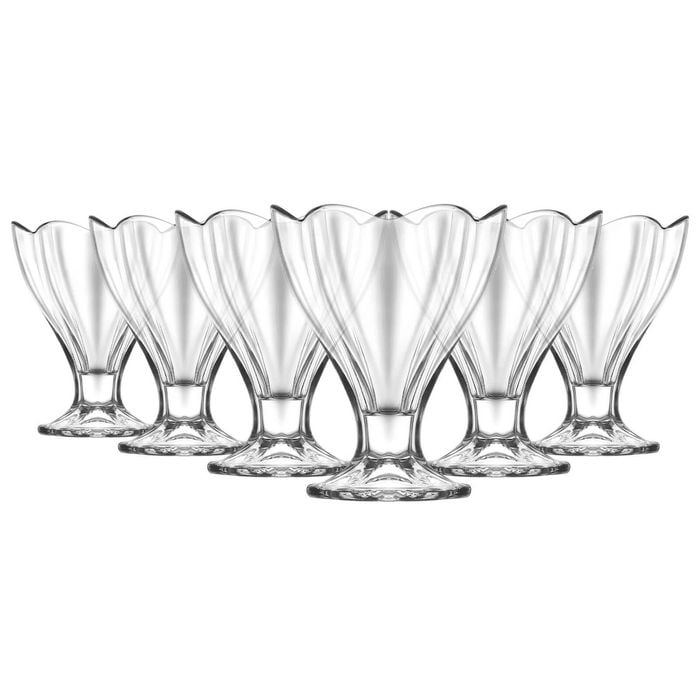 LAV Lily Glass Ice Cream Bowls - 250ml - Pack of 6