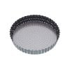 Mastercraft Crusty Bake 23cm Loose Base Round Flan Quiche Pan - Black