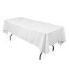 Just Party Linen Tablecloth Rectangle 127x305cm - White