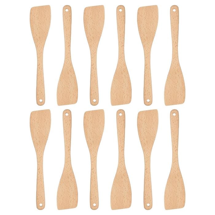 Argon Tableware Wooden Spatulas - 30cm - Pack of 12