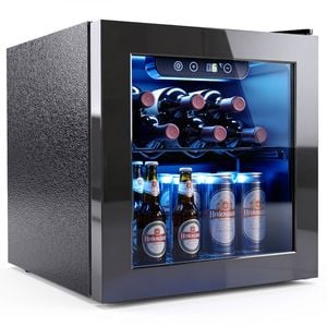 Advwin Digital Mini Beverage Cooler 36L, Wine Cooler with Adjustable Temperature, Portable Countertop Bar Fridge