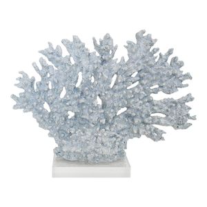 Decorative Polyresin/Acrylic 26cm Branches Surf Coral Home Decor Display Blue