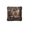 Africa Safari Square Piped Edge Cushion 36 x 36 cm Leopard