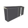 Build-a-Shed 0.8 x 4.5 x 2m Skillion Single Sliding Side Door Shed - Grey