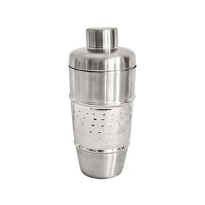 J.elliot Home Alfie 500ml Stainless Steel Cocktail Shaker Hammered Chrome