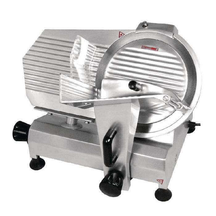 Birko Meat Slicer Commercial Grade Gravity Feed Silver 250mm Blade