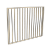 ProtectorAl 1201 - 1500 x 1200mm Paperbark Aluminium Garden Gate Flat Top Square Picket