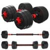 METEOR 20kg All-in-One Convertible Dumbbell Barbell Set