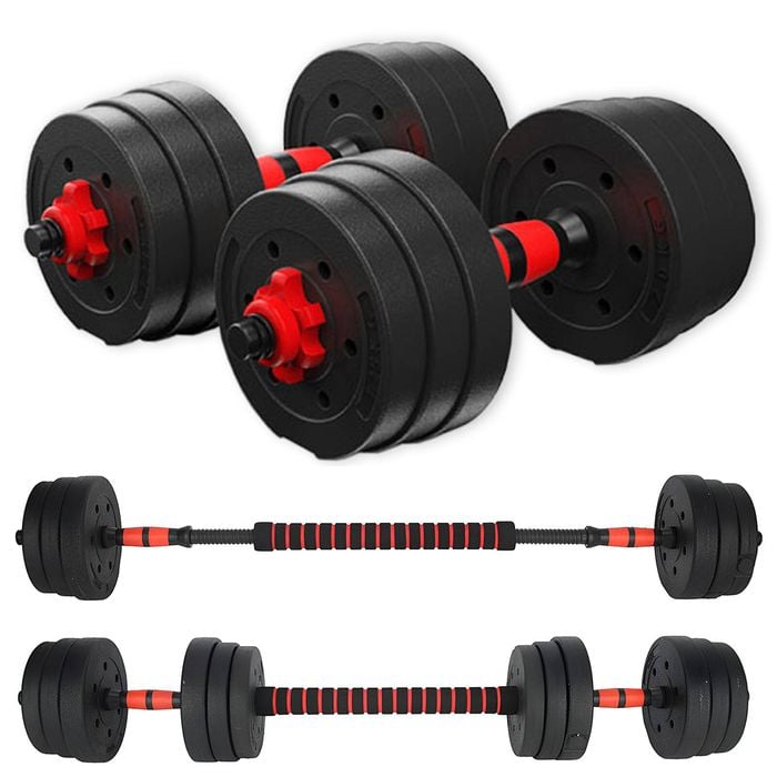 METEOR 20kg All-in-One Convertible Dumbbell Barbell Set