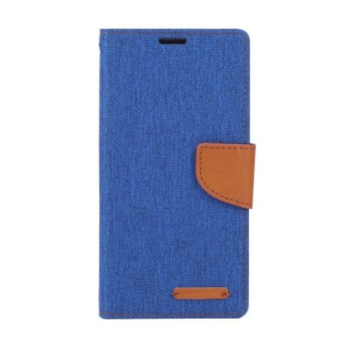 Goospery Canvas Diary case for iPhone 14 Plus - Blue