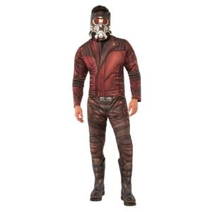 Marvel Star-Lord Deluxe Avengers 4 Jumpsuit Dress Up Halloween Costume Size XL