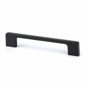 Sylvan 128mm Hilton Black Cabinet Handle - Black