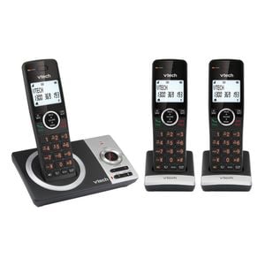 VTech CLS22050 DECT WiFi Cordless Home Phone with 3-Handset Black