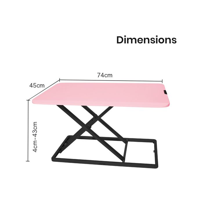 FORTIA Standing Desk Laptop Riser 74cm Pink - Bunnings Australia