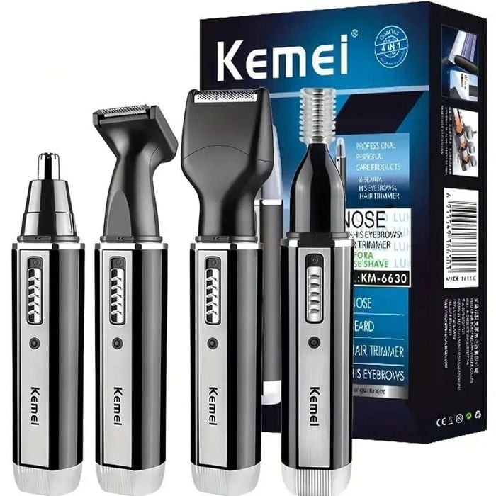NNEOBA Rechargeable Nose & Ear Hair Trimmer Precision Grooming Black