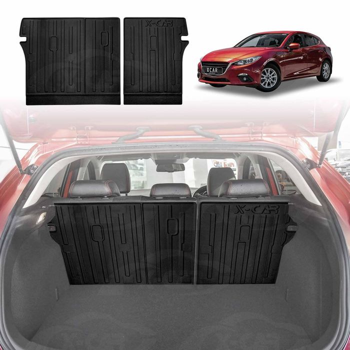 Back Seat Protector For Mazda 3 Hatchback Bn Bm 2014-2019 All Weather Heavy Duty Car Kick Cargo Mats Cover Accessories
