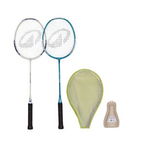 Decathlon - Adult Beginner Badminton Racket Br 160 Set White Peacock - One Size