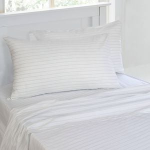 Jelly Bean Kids Stripe Printed Single Bed Sheet Set Chambray