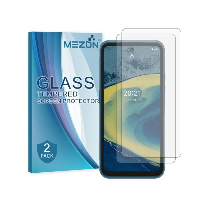 2 Pack MEZON Nokia XR20 Clear Tempered Glass Screen Protectors
