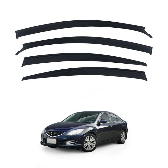 AUSGO Weather Shields for Mazda 6 GH Series Sedan 2008-2012 Weathershields Window Visors Wind Deflectors