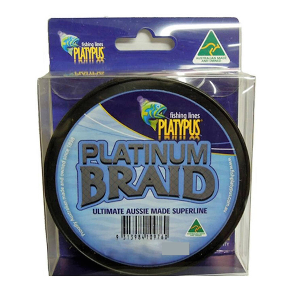 Platypus Platinum Australian Made Braid - 10lb - Grey - 300 Yd Spool ...