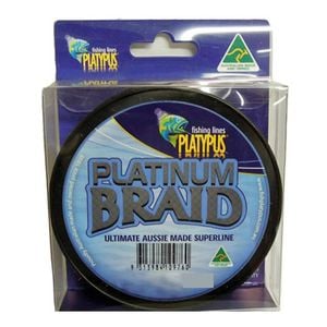Platypus Platinum Australian Made Braid - 10lb - Grey - 300 Yd Spool