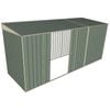 Build-a-Shed 1.5 x 4.5 x 2m Double Sliding Side Door Skillion Shed - Green