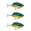 3x Rapala 5cm Rap V Blade Sinking Vibe Fishing Lures - Fire Tiger