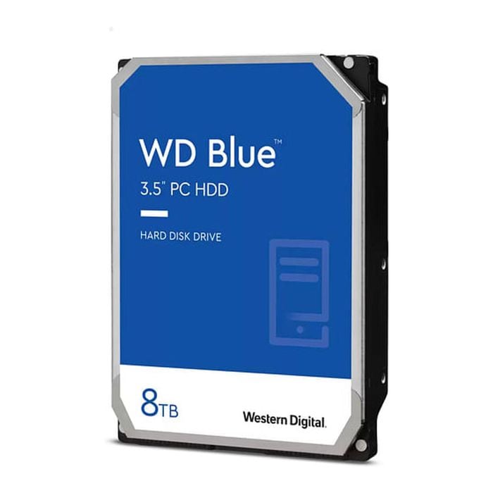 WD Blue PC Desktop 8TB 3.5" Hard Drive SATA [WD80EAAZ]
