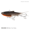Samaki Vibelicious Fork Tail Vibe 85mm Soft Plastic Fishing Lure Smoking Orange