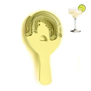 Catzon Cocktail Strainer 304 Stainless Steel with Spring-Gold