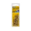 Zenith 6g x 20mm Brass Countersunk Long Thread Phillips Screws - 40 Pack
