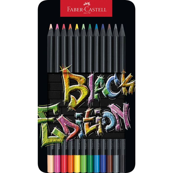 Faber-Castell Black Edition Pencil (Tin of 12)