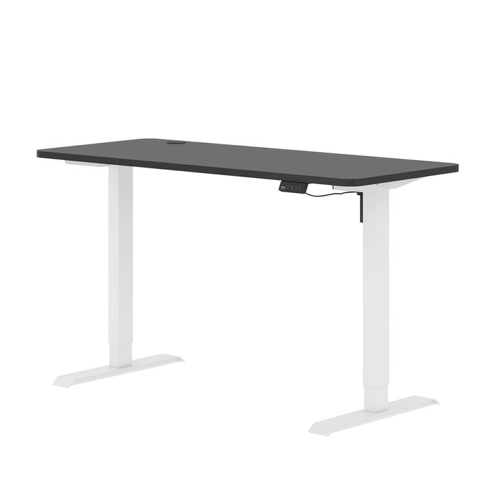 Advwin Electric Standing Desk Adjustable Height Ergonomic Sit Stand Up Desk 120cm Black White