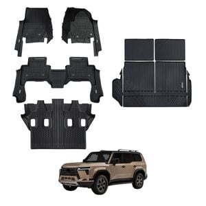 AUSGO 7D Injection Floor Mats & Boot Liner for Lexus GX550 Luxury 2024-Onwards Car Floor Liners Cargo Mat